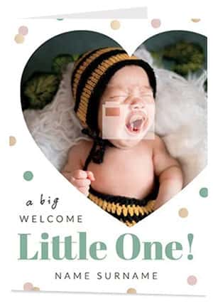 Photo Upload New Baby Cards