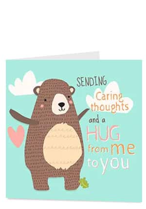 Sending bear hugs card