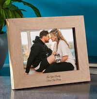 Tap to view Daddy From the Bump Personalised Wooden Photo Frame - Landscape