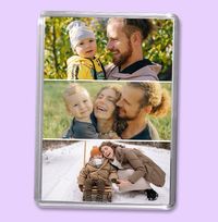 Tap to view 3 Photo Fridge Magnet - Portrait