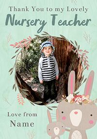 Tap to view Lovely Nursery Teacher Boys Photo Card