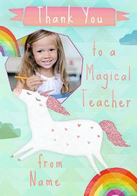 Tap to view Magical Teacher Thank You Photo Card