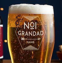 Tap to view Engraved Pint Glass - No1 Grandad
