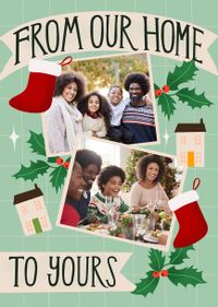 Tap to view Our Home to Yours 2 Photo Christmas Card
