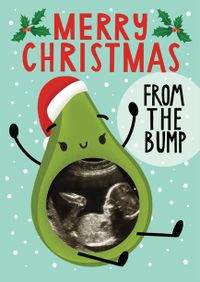 Tap to view Avocado From the Bump Christmas Photo Card