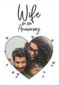 Tap to view Wife Anniversary Heart Photo Card