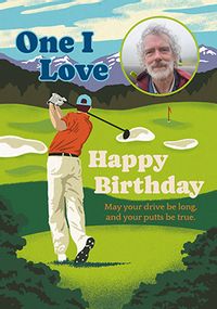 Tap to view Golf Photo One I Love Birthday Card