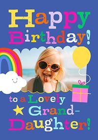 Tap to view Lovely Granddaughter Photo Birthday Card