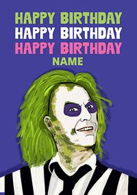 Tap to view Beetlejuice Personalised Birthday Card