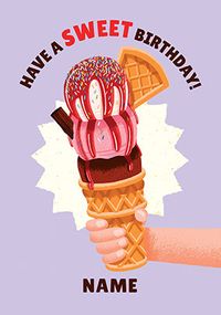 Tap to view Ice Cream Birthday Card