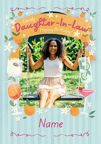 Tap to view Happy Hour Daughter-In-Law Photo Birthday Card