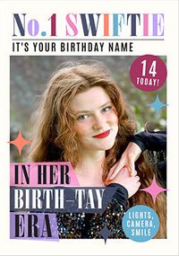 Tap to view No.1 Swiftie Magazine 14th Birthday Photo Card