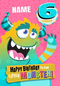 Tap to view To Our Little Monster Age 6 Birthday Card