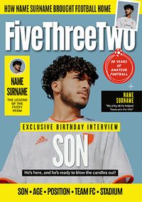 Tap to view Football Magazine Son Birthday Photo Card