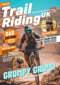 Tap to view Trail Riding Magazine Dad Birthday Photo Card