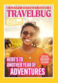 Tap to view Travelbug Magazine For Her Birthday Photo Card