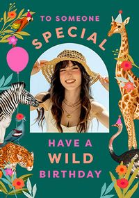 Tap to view Wild Animal Photo Birthday Card