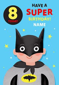 Tap to view Superhero 8th Birthday Personalised Card