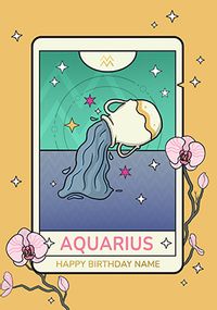 Tap to view Aquarius Star Sign Personalised Birthday Card