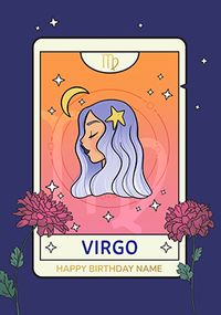 Tap to view Virgo Star Sign Personalised Birthday Card