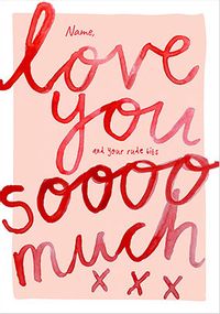 Tap to view Love You So Much Personalised Valentine's Day Card