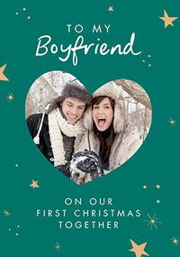 Tap to view Boyfriend On Our 1st Christmas Photo Card