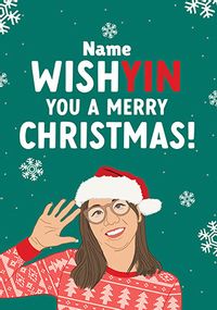 Tap to view Wishyin You a Merry Christmas Personalised Card