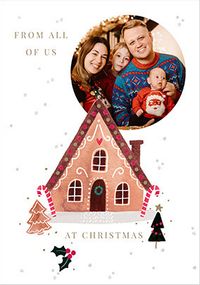 Tap to view From All Of Us Gingerbread Christmas Photo Card