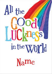 Tap to view Good Luckness in the World personalised Card