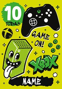 Tap to view Xbox 10 Today Birthday Card