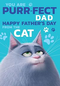 Tap to view Purrrfect Dad Secret Life of Pets Father's Day Card