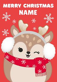 Tap to view Merry Christmas Reindeer Squishmallows Christmas Card