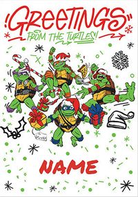 Tap to view Greetings from the Ninja Turtles Christmas Card