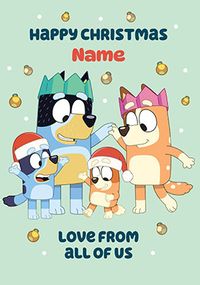 Tap to view Bluey Love From All of Us Christmas Card