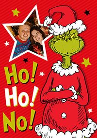 Tap to view The Grinch Ho Ho No Photo Christmas Card