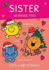 Tap to view Mr Men & Little Miss Sister Christmas Card