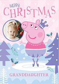 Tap to view Peppa Pig Granddaughter Christmas Photo Card