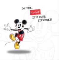 Tap to view Mickey Mouse Heritage Sketch Personalised Birthday Card