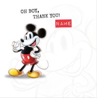Tap to view Mickey Mouse Personalised Thank You Card