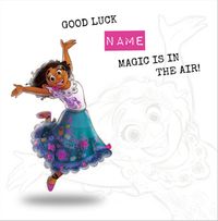 Tap to view Mirabel Personalised Good Luck Card