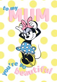 Tap to view Disney Minnie Mouse So Beautiful Mothers Day Card