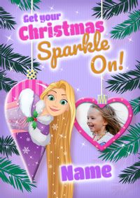 Tap to view Rapunzel Get Your Sparkle On Christmas Photo Card