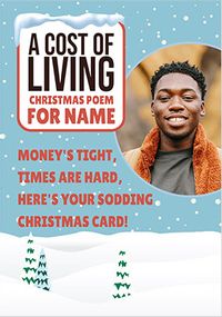 Tap to view Cost Of Living Christmas Poem Photo Card