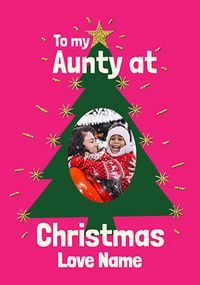 Tap to view Aunty Christmas Tree Photo Card