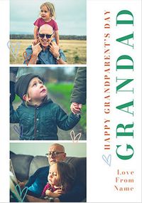 Tap to view Grandparents' Day Grandad 3 Photo Card