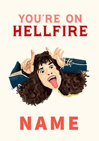 Tap to view Hellfire Stranger Things Personalised Card