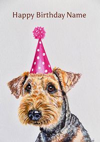 Tap to view Dog Party Hat Birthday Card