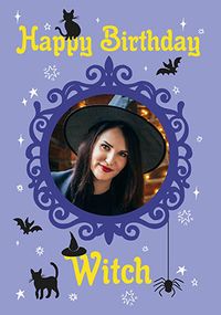 Tap to view Happy Birthday Witch Photo Card