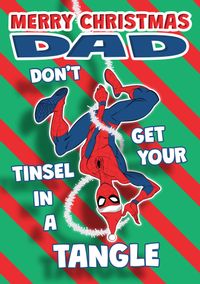 Tap to view Spider-Man - Merry Christmas Dad Personalised Card