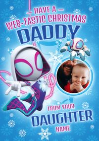 Tap to view Spidey & Friends To Daddy from Daughter Christmas Photo Card